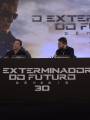 Арнольд Шварценеггер на пресс-конференции посвященной фильму Терминатор 5: Генезис" в Рио-де-Жанейро