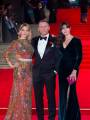 Леа Сейду, Дэниел Крэйг и Моника Беллуччи на королевском показе фильма "007: СПЕКТР" в Лондоне