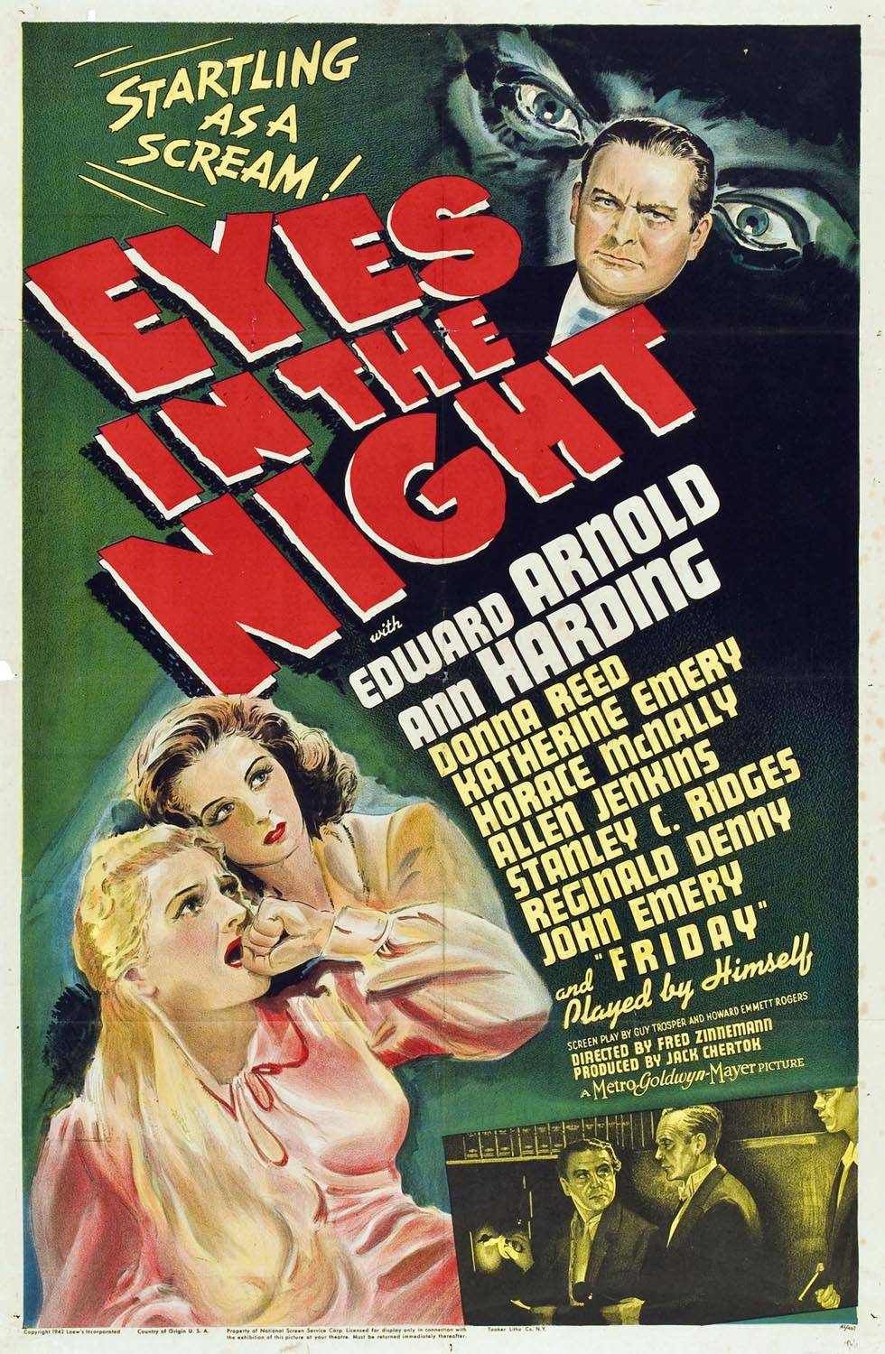 Глаза в ночи: постер N112914