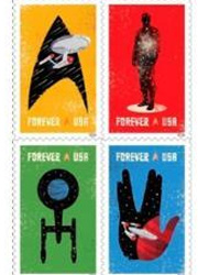 К юбилею Звездного пути выпущены почтовые марки