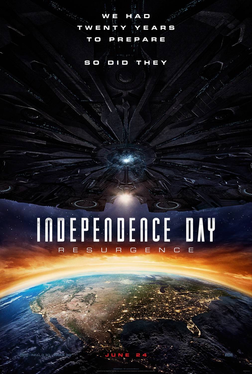 День независимости 2: Возрождение: постер N116346