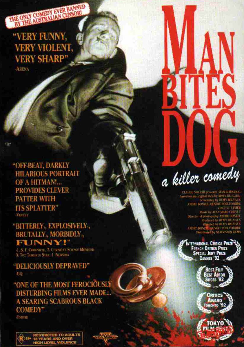 Человек кусает собаку: постер N125617