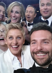 Фотография ведущей Оскара 2014 установила рекорд Twitter