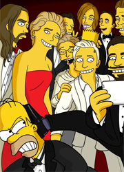 Гомер Симпсон раскрыл правду о селфи с Оскара 2014