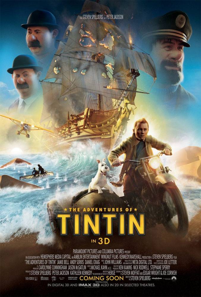 Приключения Тинтина: Тайна единорога 3D: постер N17523