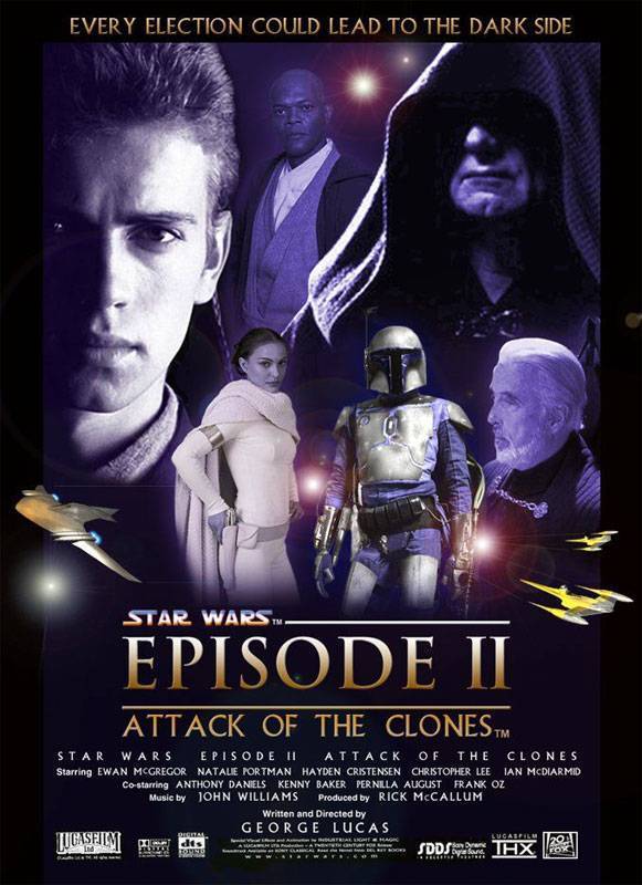 Звездные войны: Эпизод 2 - Атака клонов: постер N3763