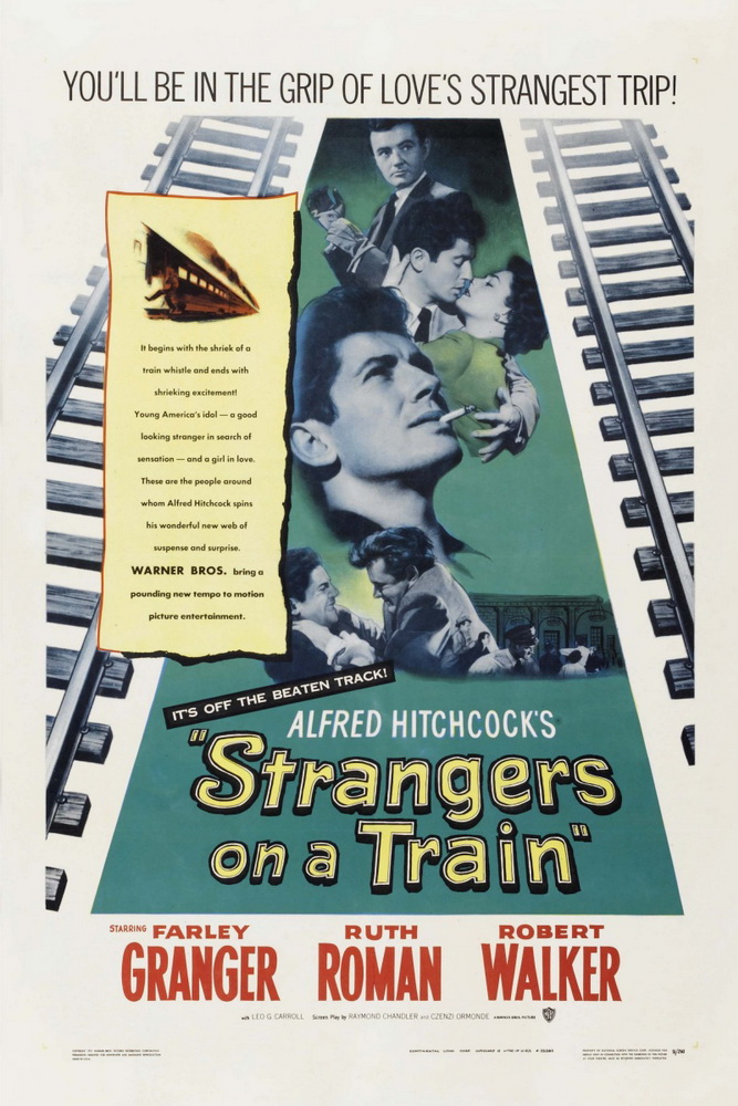 Незнакомцы в поезде: постер N52856