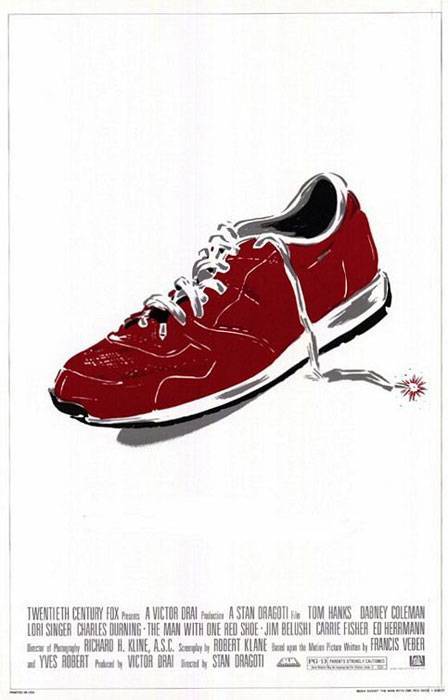 Человек в красном ботинке: постер N10595