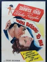 Превью постера #84871 к фильму "Вы принадлежите мне" (1941)