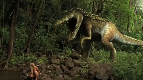 Отрывок №2 из фильма "Динокрок против динозавра"