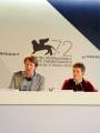 Алисия Викандер, Том Хупер, Эдди Редмэйн и Эмбер Херд на пресс-конференции фильма "Девушка из Дании" на 72-м Венецианском кинофестивале