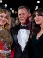 Леа Сейду, Дэниел Крэйг и Моника Беллуччи на королевском показе фильма "007: СПЕКТР" в Лондоне
