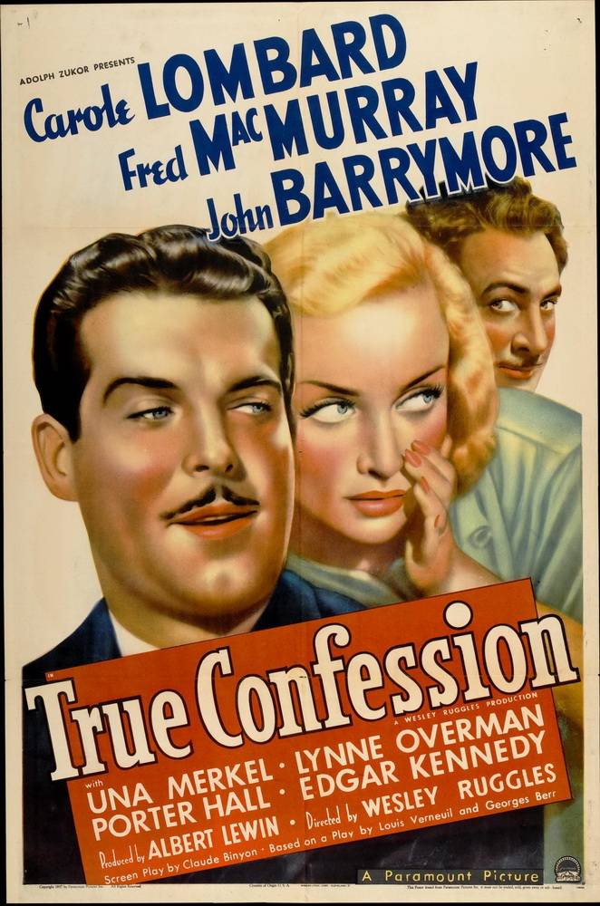 Чистосердечное признание / True Confession (1937) отзывы. Рецензии. Новости кино. Актеры фильма Чистосердечное признание. Отзывы о фильме Чистосердечное признание