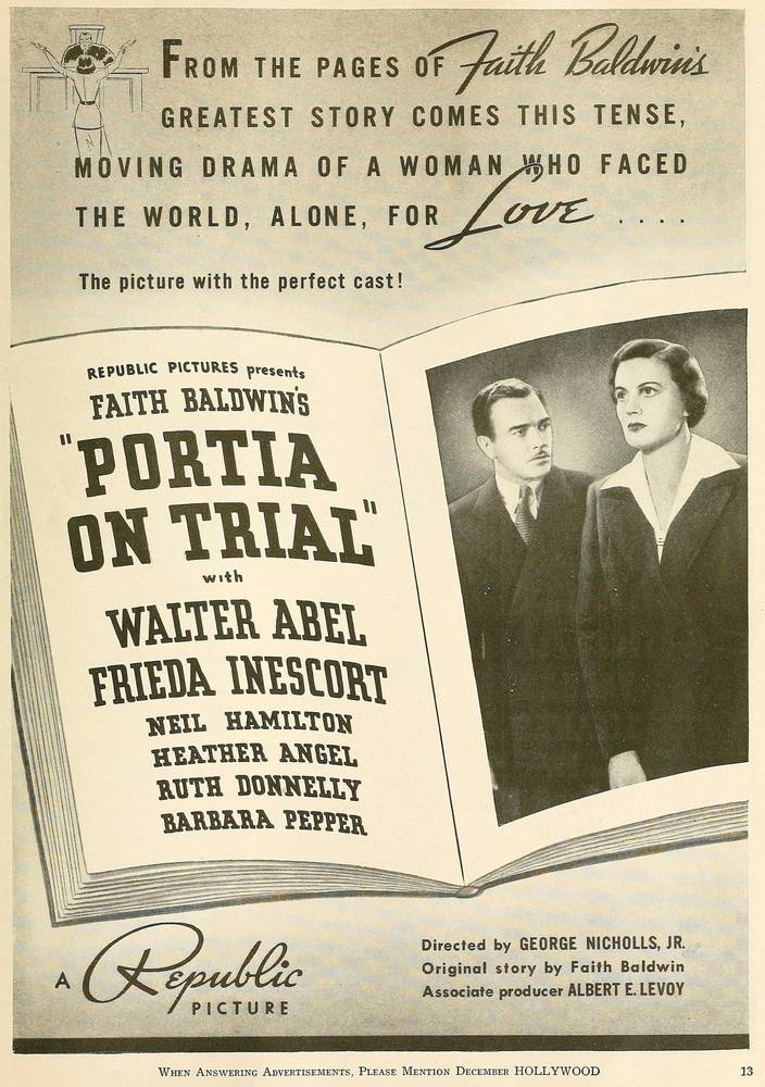 Суд над Портией / Portia on Trial (1937) отзывы. Рецензии. Новости кино. Актеры фильма Суд над Портией. Отзывы о фильме Суд над Портией
