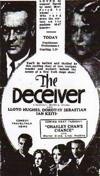 Обманщик / The Deceiver (1931) отзывы. Рецензии. Новости кино. Актеры фильма Обманщик. Отзывы о фильме Обманщик