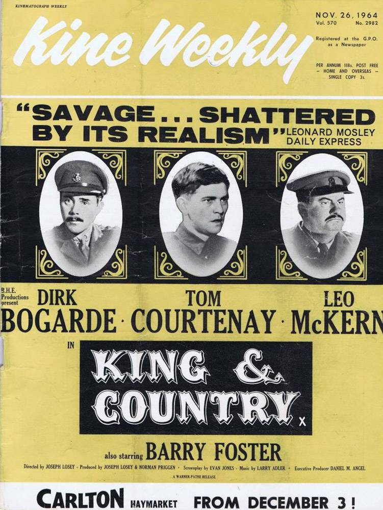 За короля и отечество / King & Country (1964) отзывы. Рецензии. Новости кино. Актеры фильма За короля и отечество. Отзывы о фильме За короля и отечество