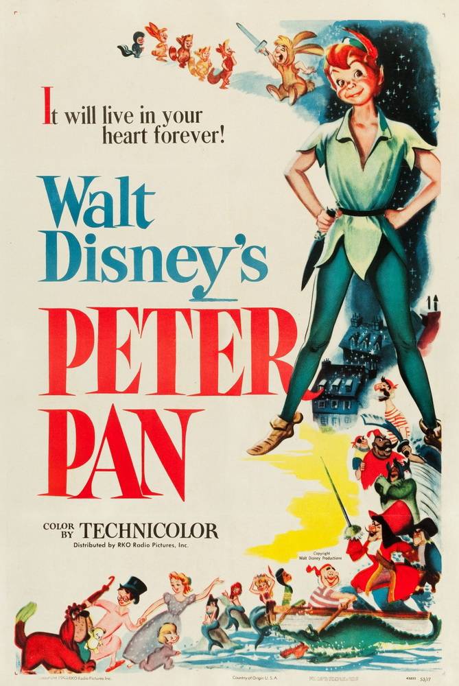 Питер Пэн / Peter Pan (1953) отзывы. Рецензии. Новости кино. Актеры фильма Питер Пэн. Отзывы о фильме Питер Пэн