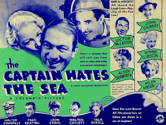 Капитан ненавидит море / The Captain Hates the Sea (1934) отзывы. Рецензии. Новости кино. Актеры фильма Капитан ненавидит море. Отзывы о фильме Капитан ненавидит море