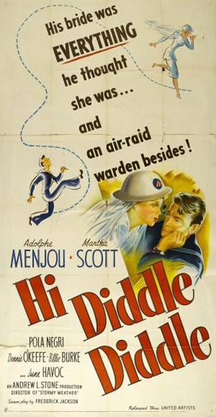 Привет, Диддл, Диддл / Hi Diddle Diddle (1943) отзывы. Рецензии. Новости кино. Актеры фильма Привет, Диддл, Диддл. Отзывы о фильме Привет, Диддл, Диддл