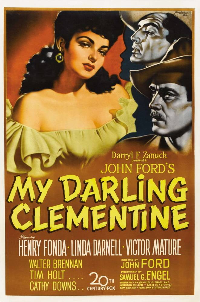 Постер N111570 к фильму Моя дорогая Клементина (1946)