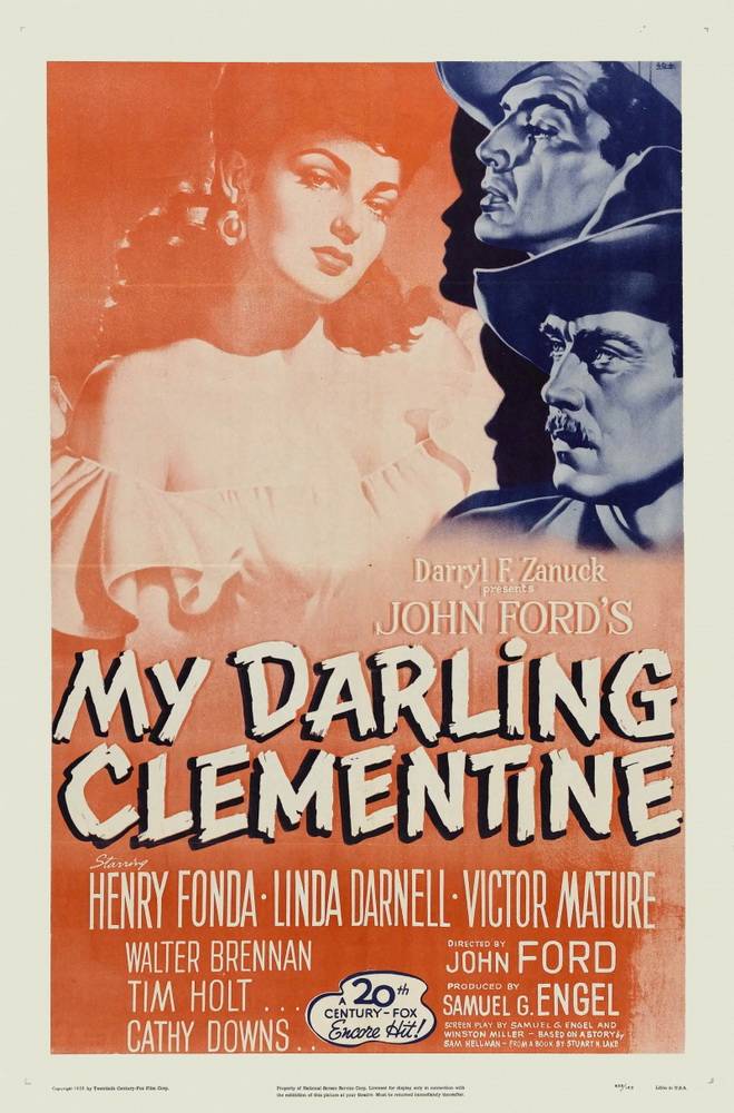 Постер N111571 к фильму Моя дорогая Клементина (1946)