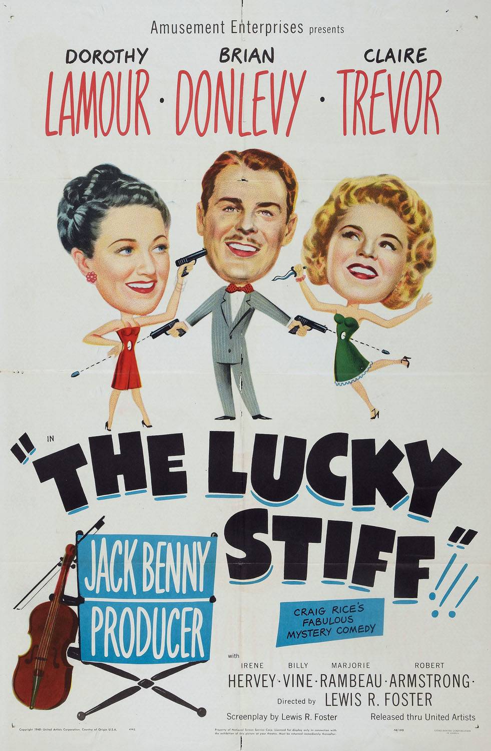 Счастливчик Стифф / The Lucky Stiff (1949) отзывы. Рецензии. Новости кино. Актеры фильма Счастливчик Стифф. Отзывы о фильме Счастливчик Стифф