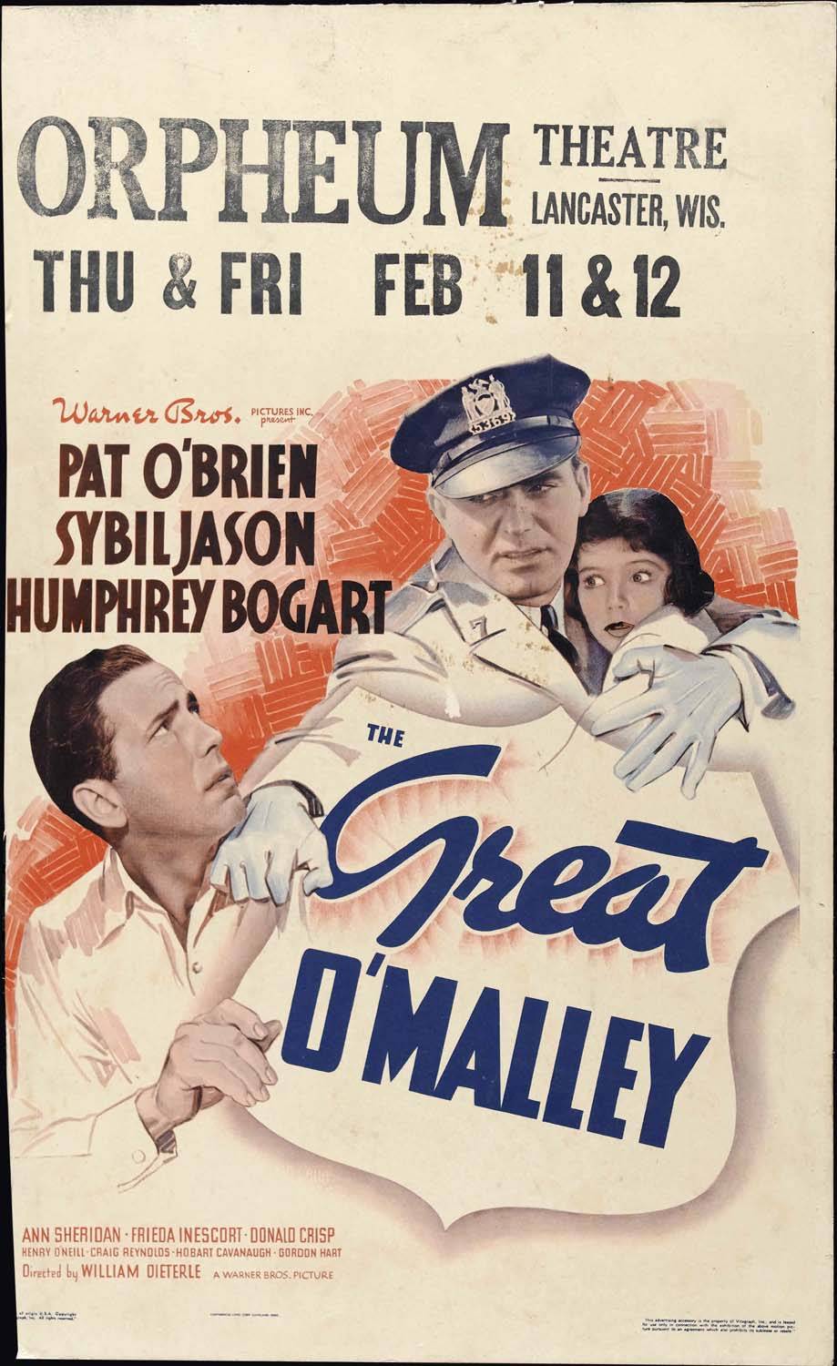 Великий О’Мэлли / The Great O`Malley (1937) отзывы. Рецензии. Новости кино. Актеры фильма Великий О’Мэлли. Отзывы о фильме Великий О’Мэлли