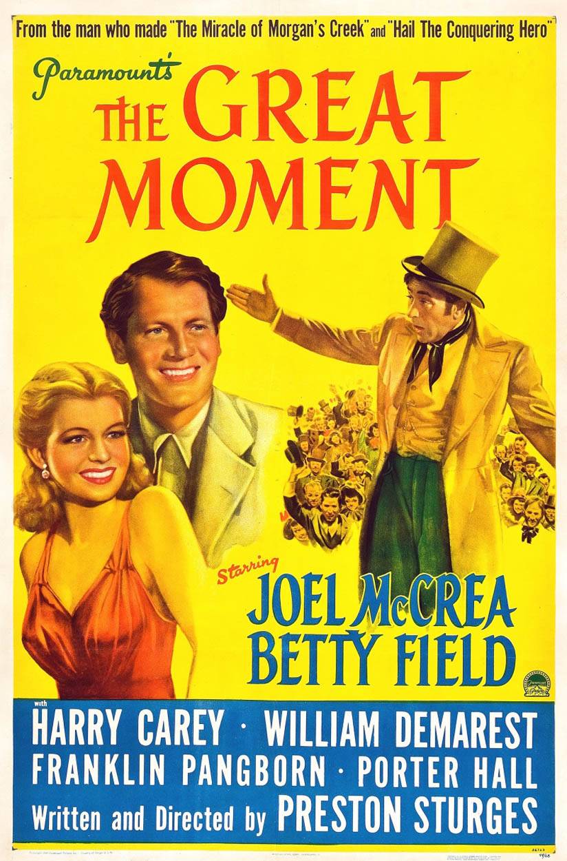 Великий момент / The Great Moment (1944) отзывы. Рецензии. Новости кино. Актеры фильма Великий момент. Отзывы о фильме Великий момент