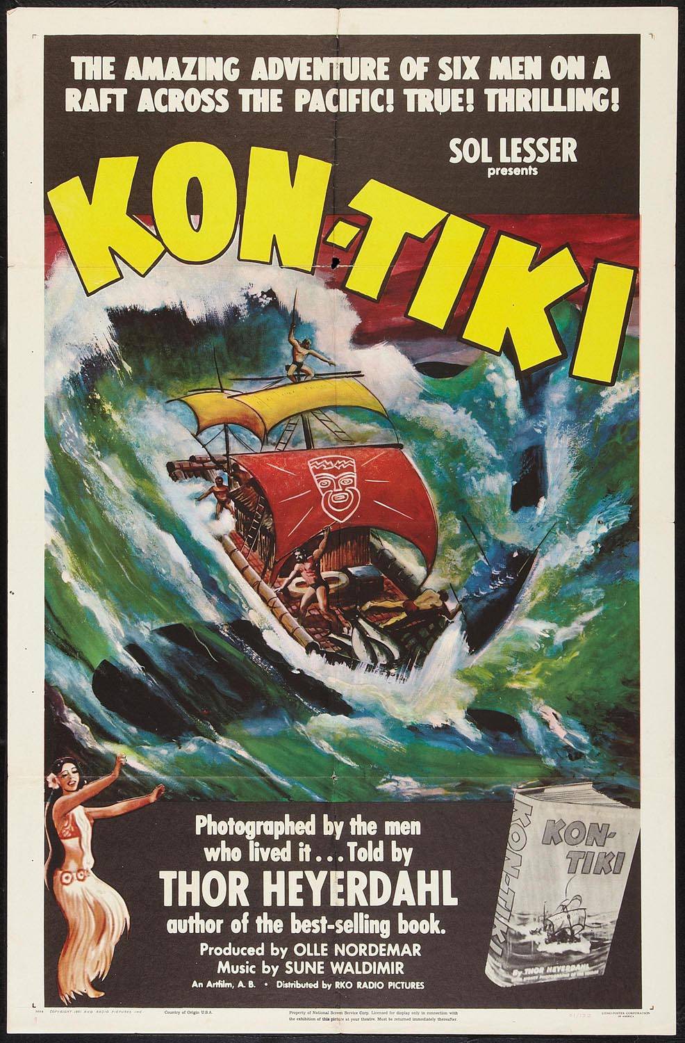 Кон-Тики / Kon-Tiki (1950) отзывы. Рецензии. Новости кино. Актеры фильма Кон-Тики. Отзывы о фильме Кон-Тики
