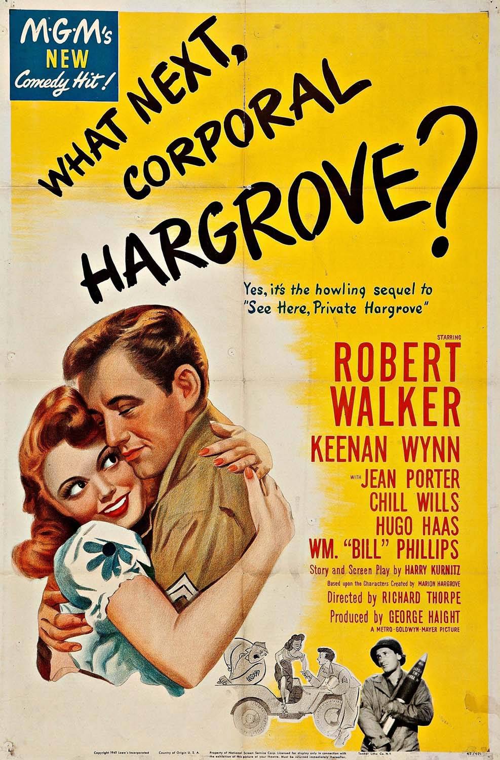 Что дальше, капрал Хэгрув? / What Next, Corporal Hargrove? (1945) отзывы. Рецензии. Новости кино. Актеры фильма Что дальше, капрал Хэгрув?. Отзывы о фильме Что дальше, капрал Хэгрув?