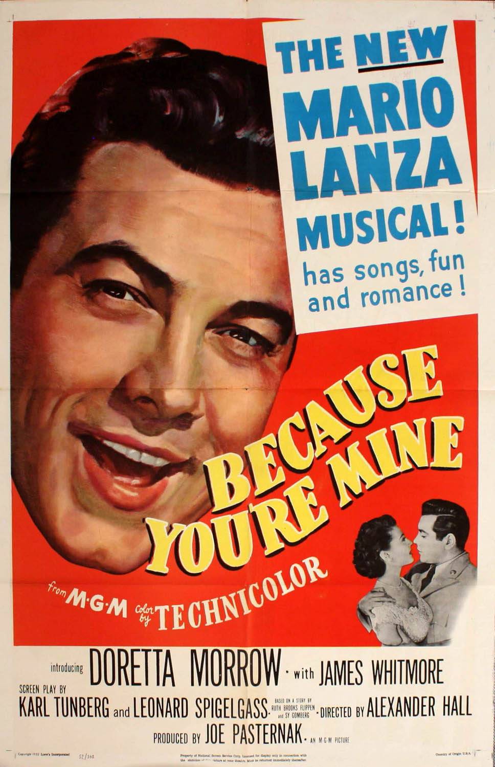 Потому что ты моя / Because You`re Mine (1952) отзывы. Рецензии. Новости кино. Актеры фильма Потому что ты моя. Отзывы о фильме Потому что ты моя
