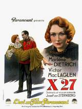 Превью постера #112780 к фильму "Обесчещенная или агент X-27" (1931)