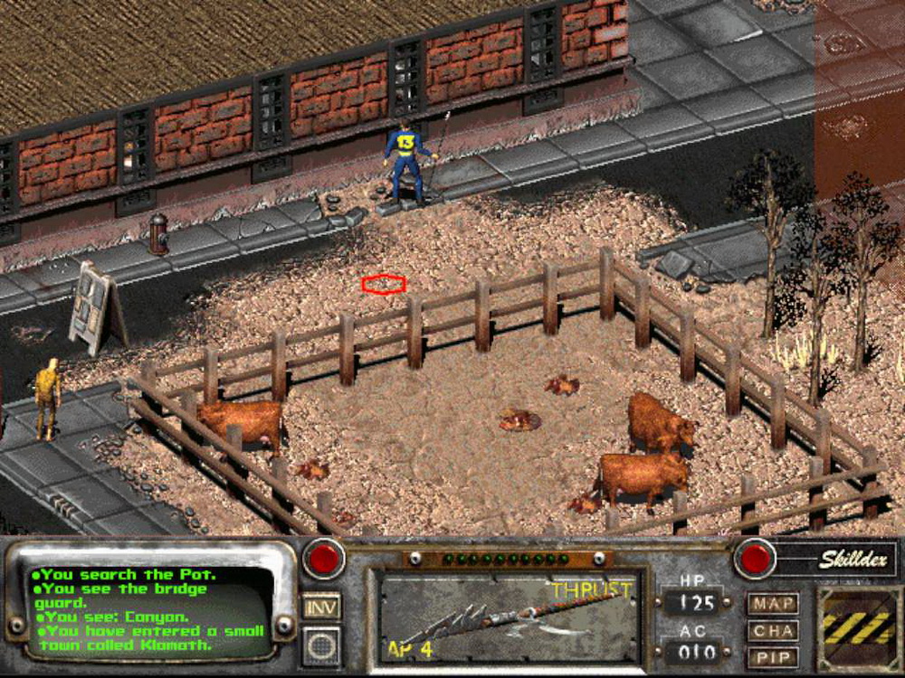 Игра Fallout 2: A Post-Nuclear Role-Playing Game (1998). Скриншот N106883
