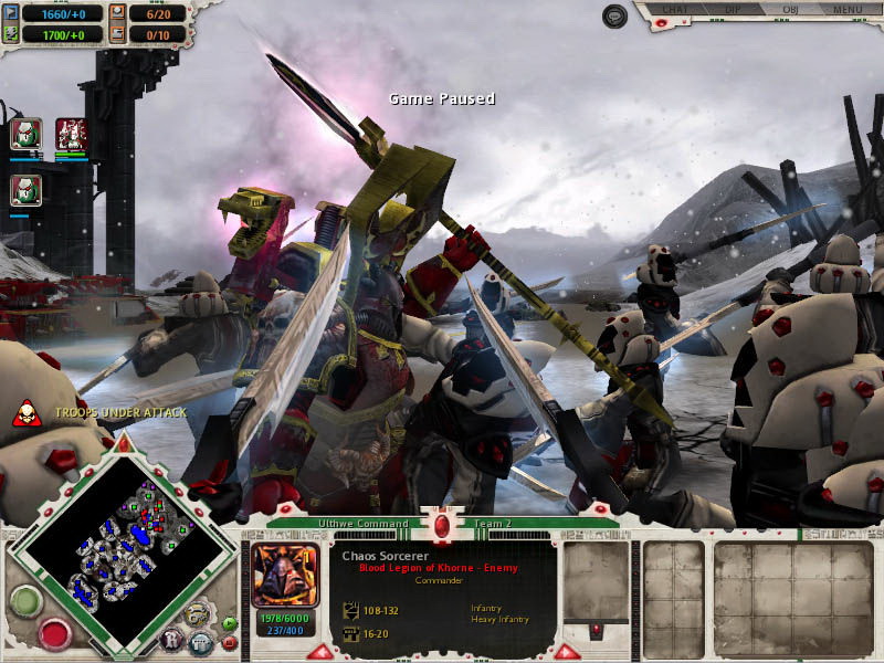 Игра Warhammer 40,000: Dawn of War - Winter Assault (2005). Скриншот N110790