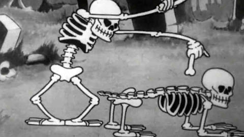 Отрывок из короткометражного мультфильма "Танец скелетов"