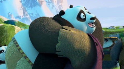 Отрывок из мультфильма "Кунг-фу Панда 3". Секретная деревня панд