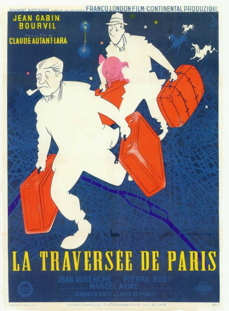 Через Париж / La traversée de Paris (1956) отзывы. Рецензии. Новости кино. Актеры фильма Через Париж. Отзывы о фильме Через Париж
