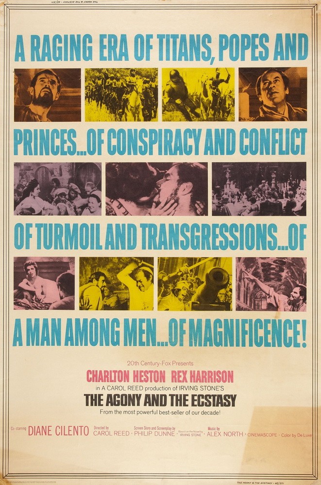 Муки и радости / The Agony and the Ecstasy (1965) отзывы. Рецензии. Новости кино. Актеры фильма Муки и радости. Отзывы о фильме Муки и радости