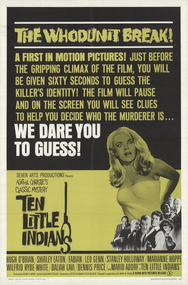 Десять негритят / Ten Little Indians (1965) отзывы. Рецензии. Новости кино. Актеры фильма Десять негритят. Отзывы о фильме Десять негритят