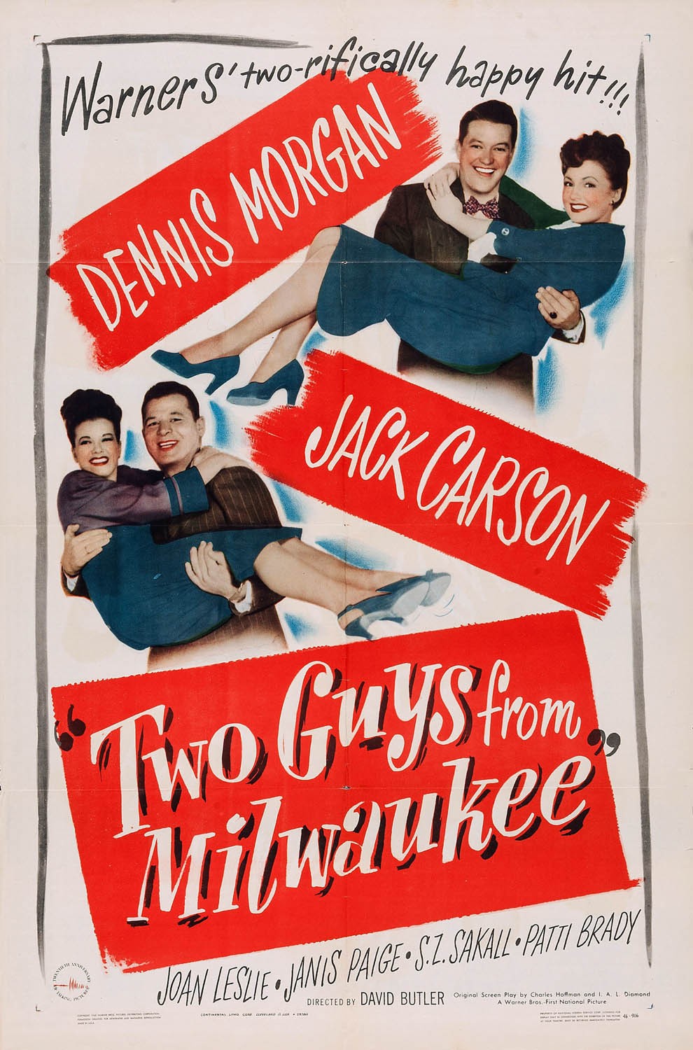 Два парня из Милуоки / Two Guys from Milwaukee (1946) отзывы. Рецензии. Новости кино. Актеры фильма Два парня из Милуоки. Отзывы о фильме Два парня из Милуоки