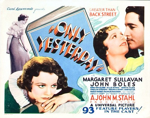 Еще вчера / Only Yesterday (1933) отзывы. Рецензии. Новости кино. Актеры фильма Еще вчера. Отзывы о фильме Еще вчера
