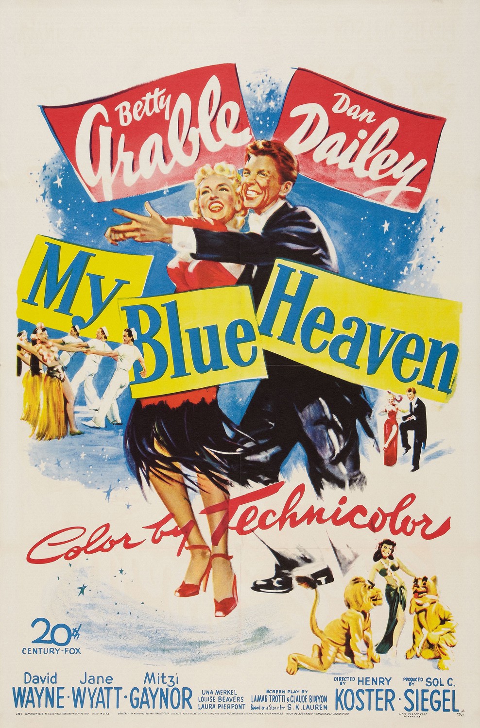 Мой голубой рай / My Blue Heaven (1950) отзывы. Рецензии. Новости кино. Актеры фильма Мой голубой рай. Отзывы о фильме Мой голубой рай