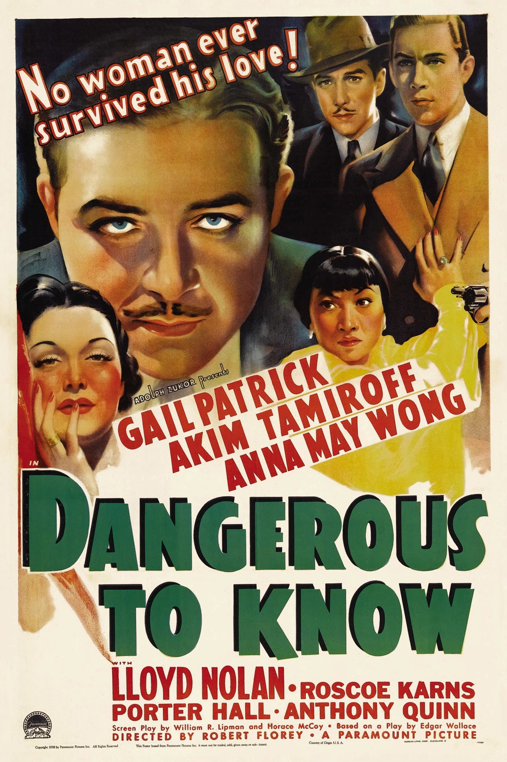 Знать опасно / Dangerous to Know (1938) отзывы. Рецензии. Новости кино. Актеры фильма Знать опасно. Отзывы о фильме Знать опасно