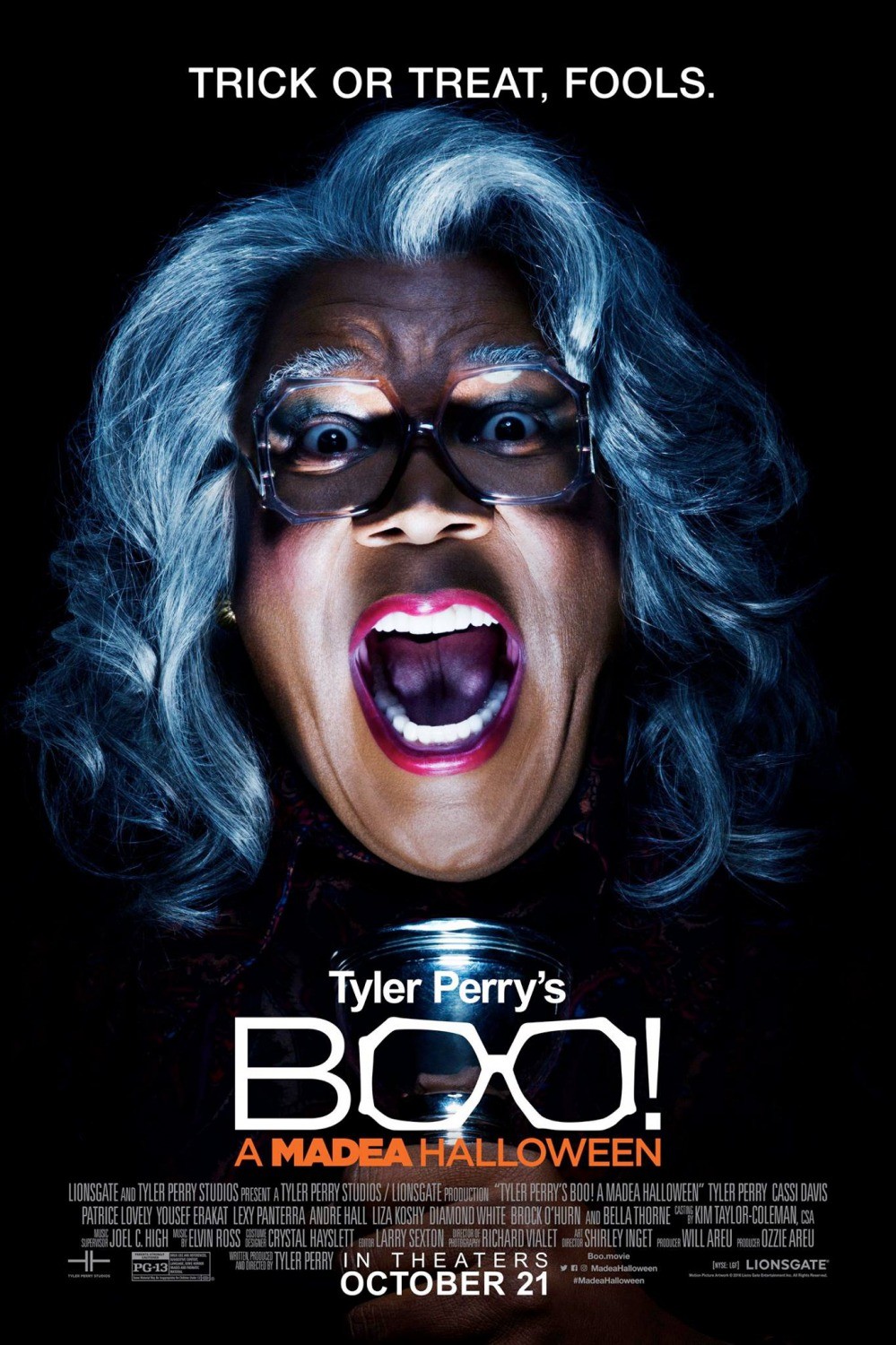 Хэллоуин Мэдеи / Boo! A Madea Halloween (2016) отзывы. Рецензии. Новости кино. Актеры фильма Хэллоуин Мэдеи. Отзывы о фильме Хэллоуин Мэдеи