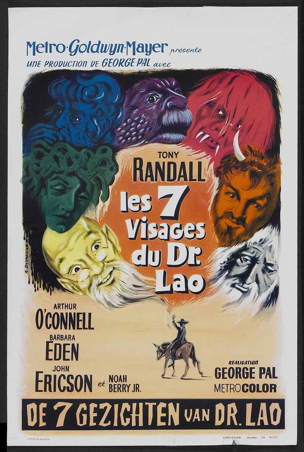 Постер N128637 к фильму 7 лиц доктора Лао (1964)