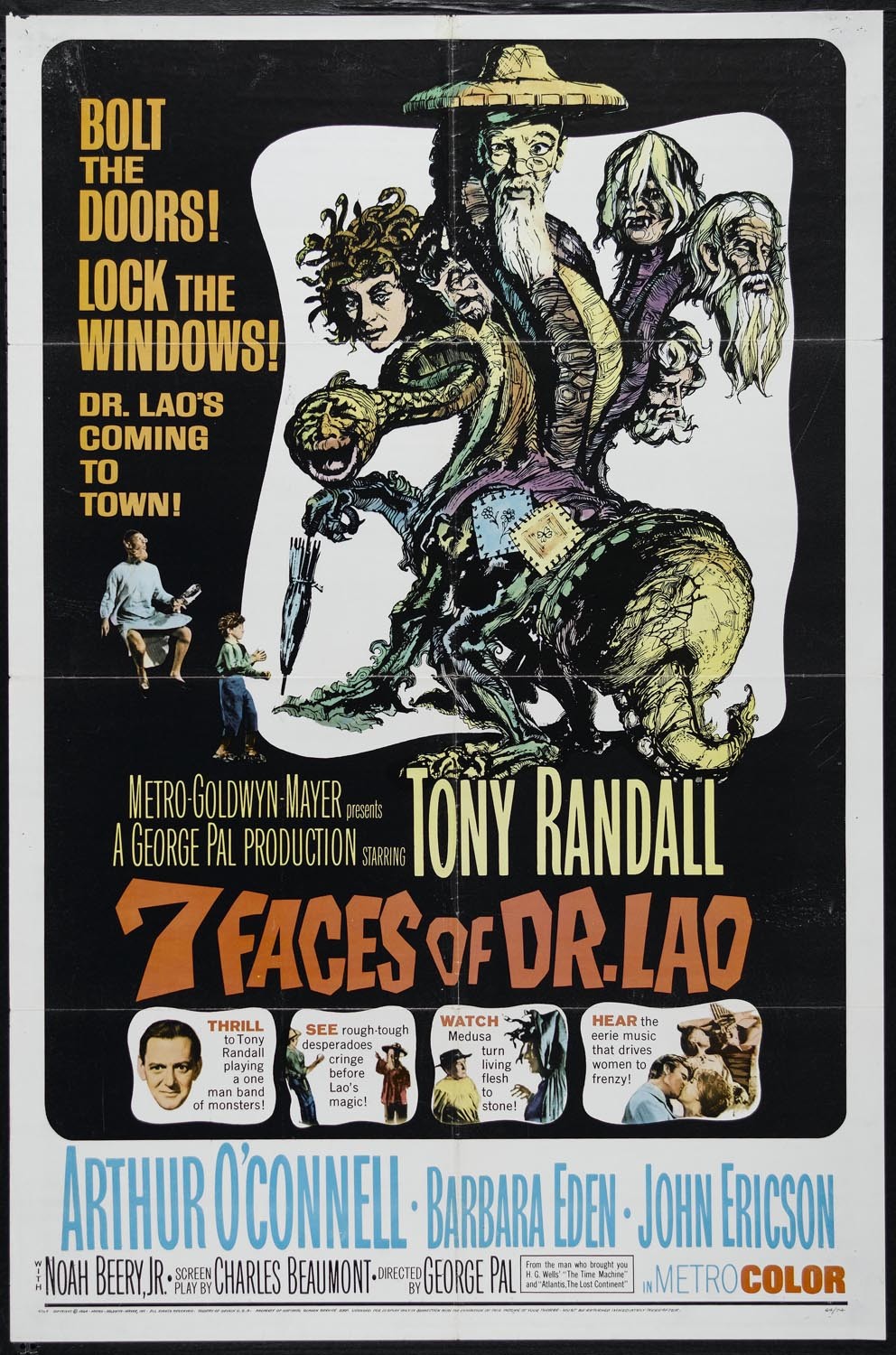 Постер N128639 к фильму 7 лиц доктора Лао (1964)