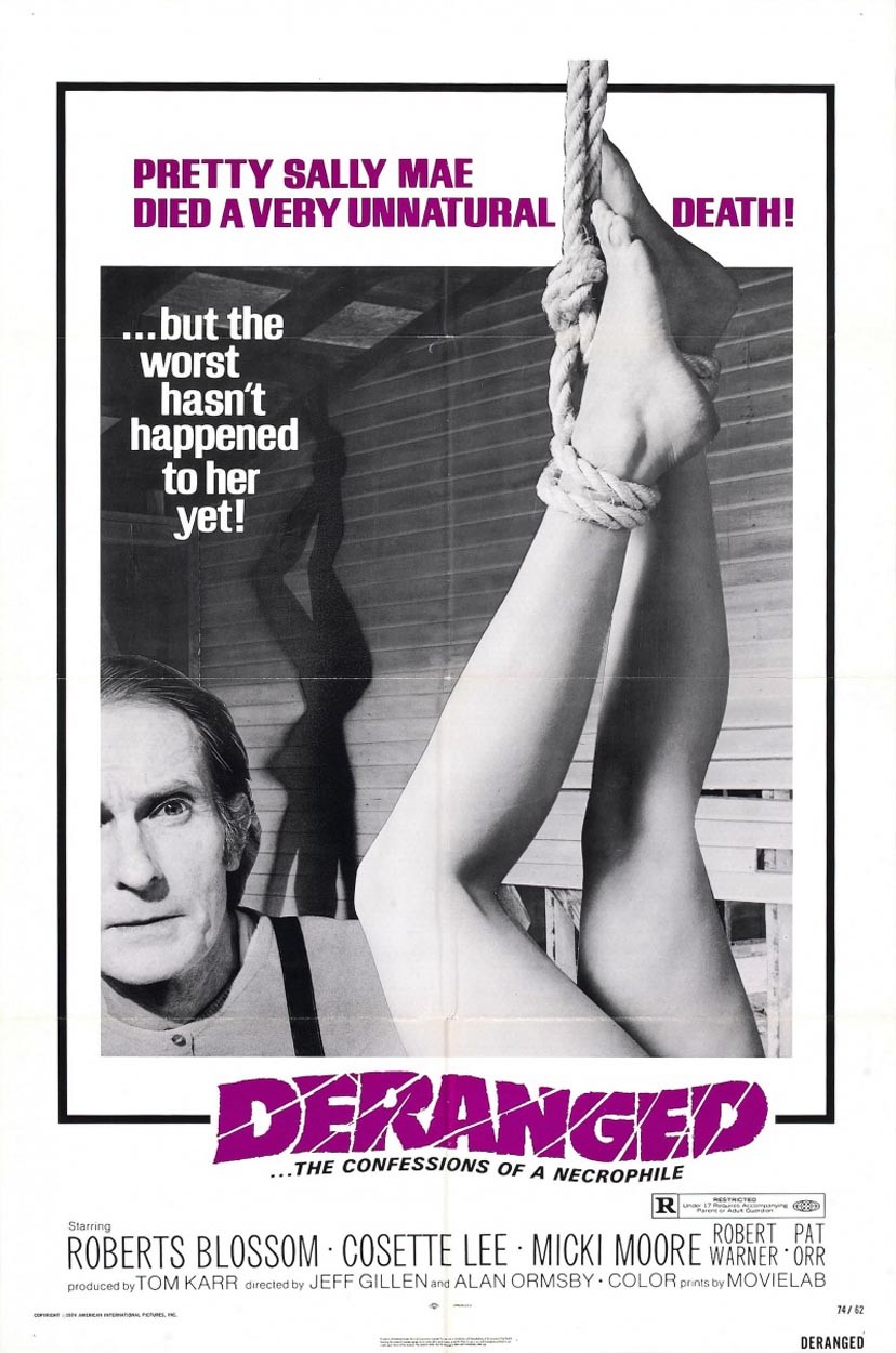 Безумие / Deranged (1974) отзывы. Рецензии. Новости кино. Актеры фильма Безумие. Отзывы о фильме Безумие