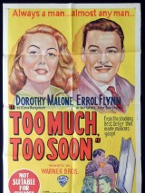 Превью постера #126461 к фильму "Слишком много, слишком скоро" (1958)