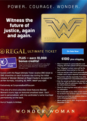Американская сеть кинотеатров выпустила 100-долларовые билеты на Чудо-женщину