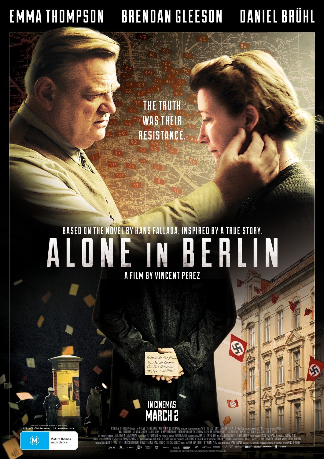 Одни в Берлине / Alone in Berlin (2016) отзывы. Рецензии. Новости кино. Актеры фильма Одни в Берлине. Отзывы о фильме Одни в Берлине